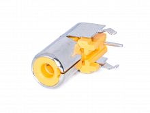 Разъем RCA-тюльпан, гнездо на плату, желтый RP-8-Y