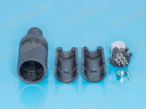 Гнездо mini DIN 9 контактов на кабель MDN-9F фото 4