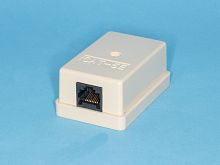 Розетка компьютерная, 1 порт RJ-45 кат. 5е, тип 110, бежевая TJC-5H-I