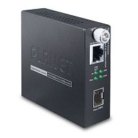 Управляемый медиаконвертер Planet  1 порт RJ-45 1Гб/с, 1 слот SFP 1Гб/с, Smart GST-805A