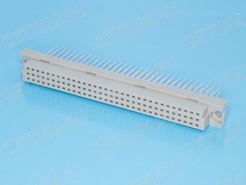 Разъем DIN 41612 96 контактов, гнездо, длина контакта 13мм 612C-96F-13