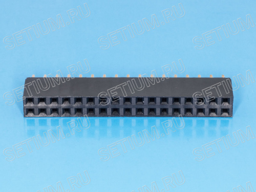 Разъем 2х17 гнездо на плату, шаг 2.54мм фото 3 Разъем 2х17 гнездо на плату, шаг 2.54мм PBD-34 фото 3