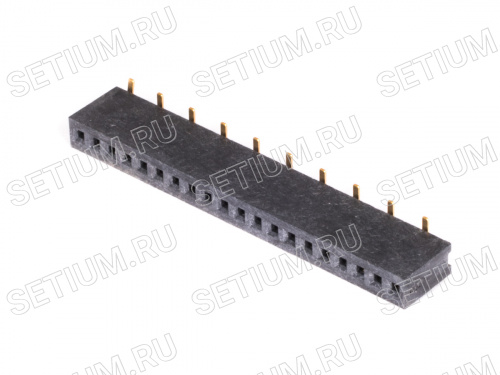 Разъем 1х20 гнездо, поверхностный монтаж, шаг 1,27мм PBS1.27-20A/BS