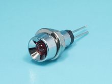 Светодиод в корпусе, красный, гайка d=6мм 7,0mcd LA03W/I