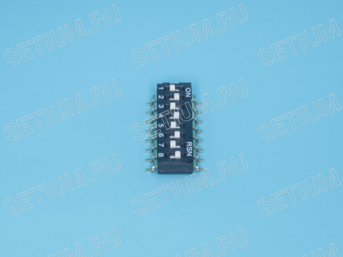 ДИП свич 8 позиций, тип планарный SWD4-8 фото 4