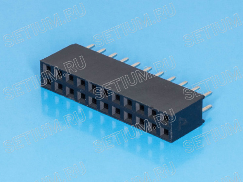 Разъем 2х11 гнездо на плату, шаг 2.54мм фото 2 Разъем 2х11 гнездо на плату, шаг 2.54мм PBD-22 фото 2