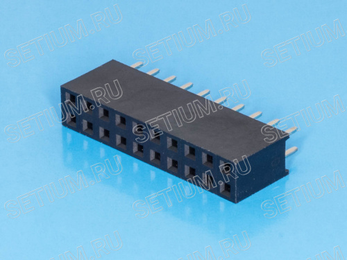 Разъем 2х10 гнездо на плату, шаг 2.54мм PBD-20 фото 5