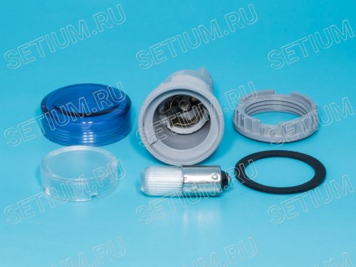 Сигнальная лампа d 30 мм, синяя TN2L2BLN фото 3