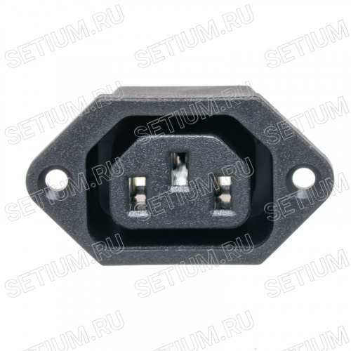 Разъем питания 220В C13, гнездо на блок, 10A Разъем питания 220В C13, гнездо на блок, 10A AC-2