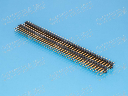 Штыревой соединитель 2х40 шаг 2,54мм, межплатный PLHD-80