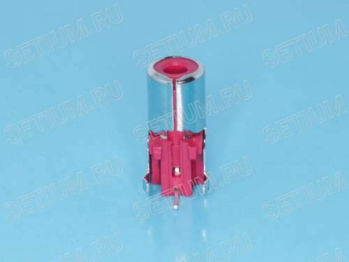 Разъем RCA-тюльпан, гнездо на плату, красный RP-8-R фото 3