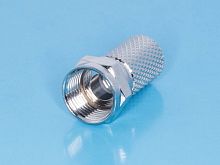 Разъем F вилка на кабель RG-6, накручивающийся F-U6P