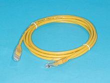 Патч-корд (шнур) RJ-45 - RJ-45 кат.5е, 2м, желтый SC03-8P8C2-Y