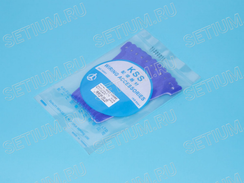 Стяжка 135х12 мм с липучкой, синяя, упак. 20 шт. фото 3 Стяжка 135х12 мм с липучкой, синяя, упак. 20 шт. MGT-135BE фото 3