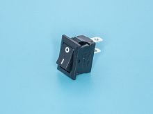 Выключатель 220В 2 контакта 15х10мм, черный, вкл-выкл SWR-81