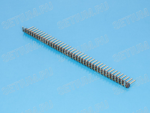 Штыревой соединитель 1х40 шаг 2,54мм, прямой угол фото 3 Штыревой соединитель 1х40 шаг 2,54мм, прямой угол PLS-40R фото 3