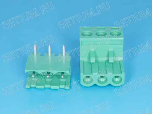 Клеммник угловой 3 позиции, провод-плата фото 4