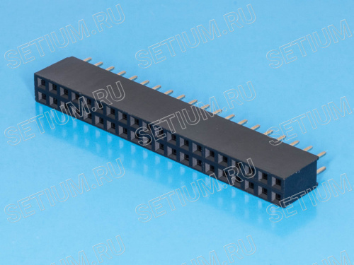 Разъем 2х20 гнездо на плату, шаг 2.54мм PBD-40 фото 2