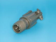 Разъём Amphenol серии MS  3 контакта, вилка на кабель, наружная резьба MS3101E-10SL-3P