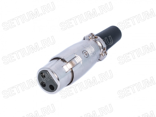 Разъем микрофонный XLR, гнездо на кабель, 3 контакта AUB-71