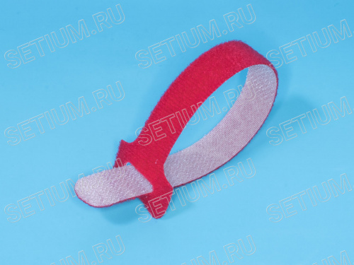 Стяжка 210х16 мм с липучкой, красная, упак. 20 шт. Стяжка 210х16 мм с липучкой, красная, упак. 20 шт. MGT-210RD