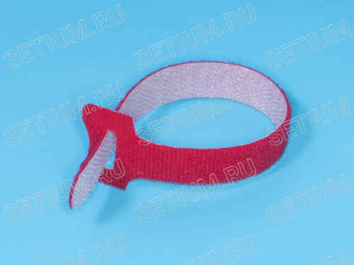 Стяжка 210х16 мм с липучкой, красная, упак. 20 шт. фото 4 Стяжка 210х16 мм с липучкой, красная, упак. 20 шт. MGT-210RD фото 4