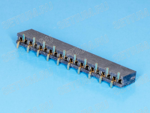 Разъем 1х20 гнездо, поверхностный монтаж, шаг 1,27мм PBS1.27-20A/BS фото 4