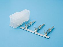 Разъем питания Mini-Fit 2 контакта, вилка на кабель, шаг 4,2мм MF-2M/2