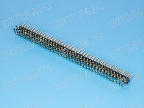 Штыревой соединитель 2х40 шаг 2мм, прямой угол PLD2-80R фото 4