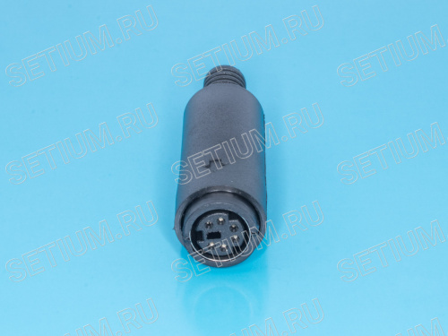 Гнездо mini DIN 6 контактов на кабель MDN-6F фото 5