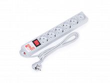 Сетевой фильтр Power Cube, 6 розеток, серый, 1,9м SPG(5+1)-B-6