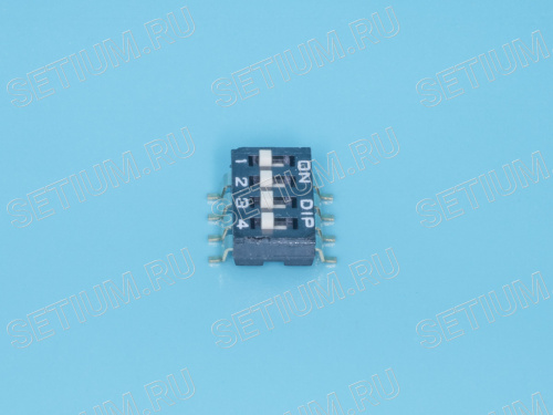 ДИП свич 4 позиции,тип планарный SWD4-4 фото 4