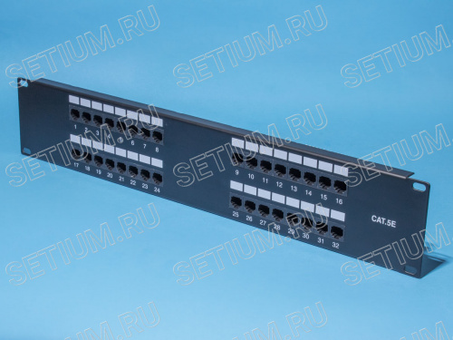 Патч-панель 32 порта RJ-45, кат. 5е PP2-328 фото 2