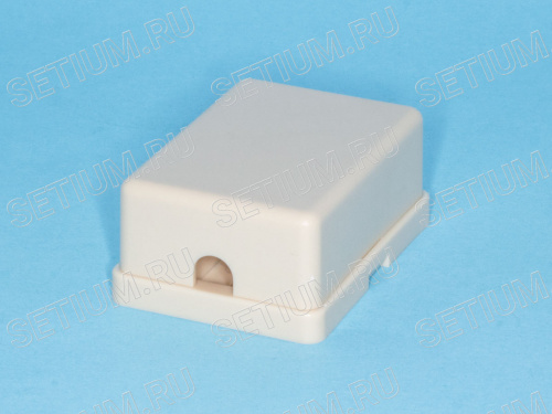 Розетка телефонная, 1 порт RJ-11, бежевая TJCM6P4C фото 3