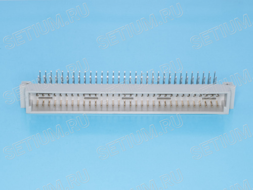 Разъем DIN 41612 64 контакта, вилка, прямой угол, 3ряда 612C-64M-E фото 2