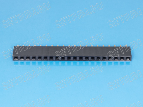 Разъем 1х20 гнездо на плату, шаг 2.54мм PBS-20 фото 3