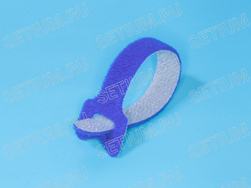 Стяжка 135х12 мм с липучкой, синяя, упак. 20 шт. Стяжка 135х12 мм с липучкой, синяя, упак. 20 шт. MGT-135BE