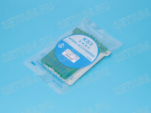 Стяжка 135х12 мм с липучкой, зеленая, упак. 20 шт. фото 4 Стяжка 135х12 мм с липучкой, зеленая, упак. 20 шт. MGT-135GN фото 4