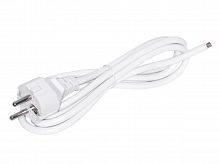 Кабель (шнур) питания  220В CEE7/7, c разъемом на одном конце, белый,, 10А 1,8м SCZ-D W