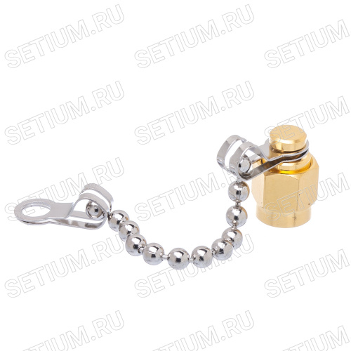 Заглушка для разъема SMA Amphenol, с цепочкой фото 2 Заглушка для разъема SMA Amphenol, с цепочкой 202112-10 фото 2