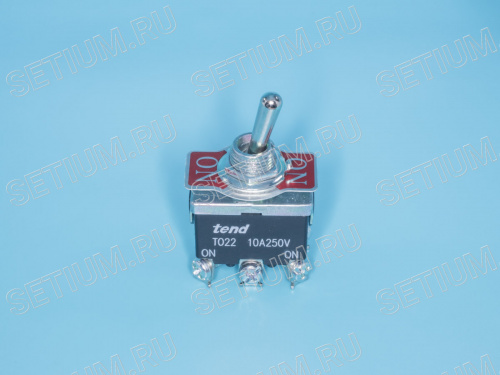 Тумблер 6 контактов, DPDP, вкл-вкл T022B фото 2