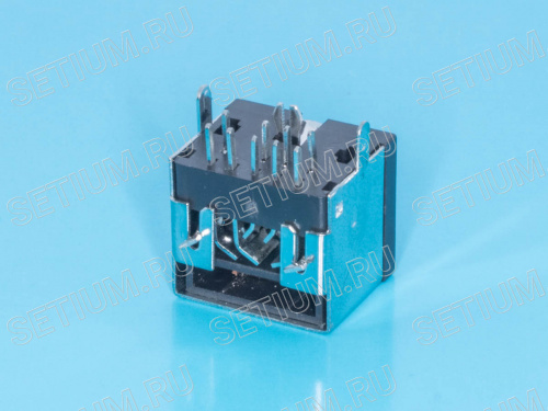 Гнездо mini DIN 9 контактов на плату MDN-9FR фото 4