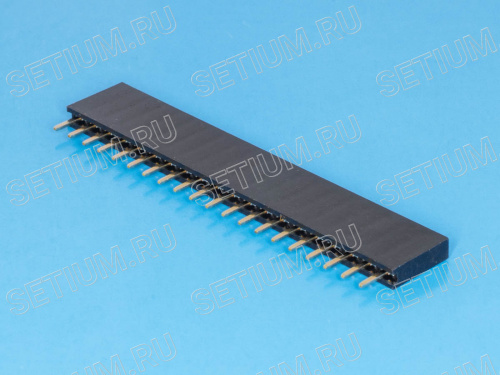 Разъем 1х20 гнездо на плату, шаг 2.54мм PBS-20 фото 4