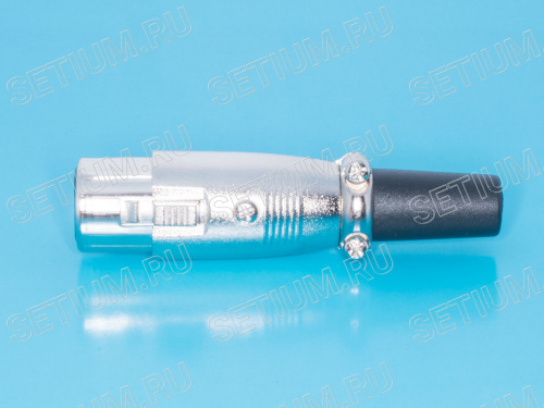 Разъем микрофонный XLR, гнездо на кабель, 3 контакта AUB-71 фото 4