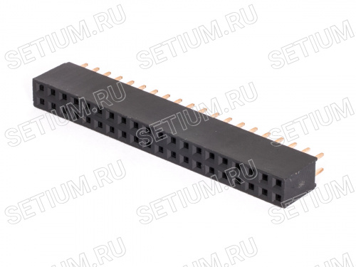 Разъем 2х20 гнездо на плату, шаг 2.54мм PBD-40