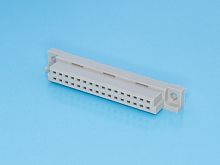 Разъем DIN 41612 32 контакта, гнездо, 2 ряда 612B/2-32F-1