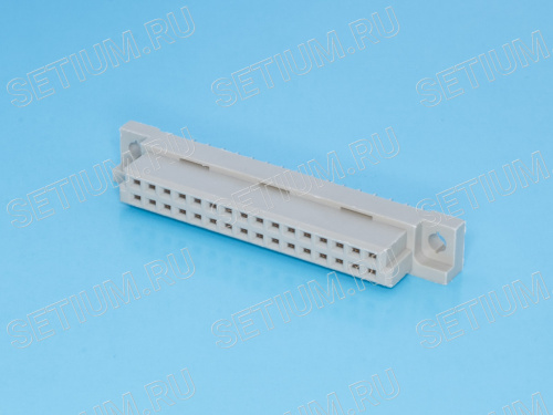 Разъем DIN 41612 32 контакта, гнездо, 2 ряда 612B/2-32F-1