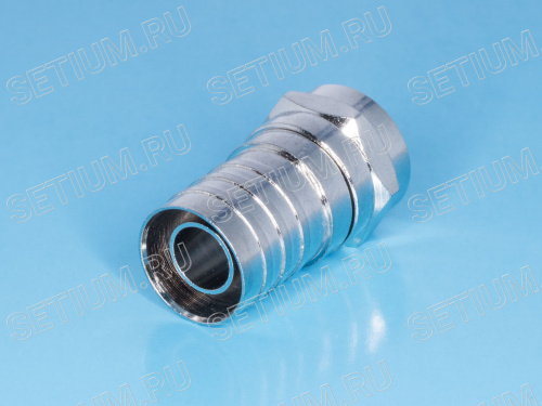 Разъем F вилка на кабель RG-6, обжимной F-C6P фото 3