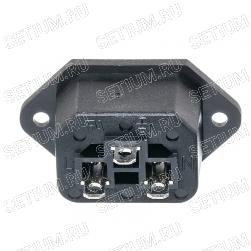 Разъем питания 220В C13, гнездо на блок, 10A фото 5 Разъем питания 220В C13, гнездо на блок, 10A AC-2 фото 5