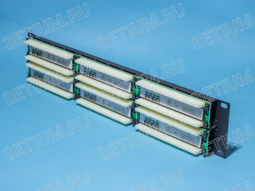 Патч-панель 48 портов RJ-45, кат. 5е PP2-488 фото 3